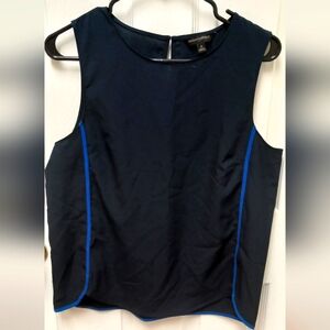 Navy blue sleeveless blouse size M